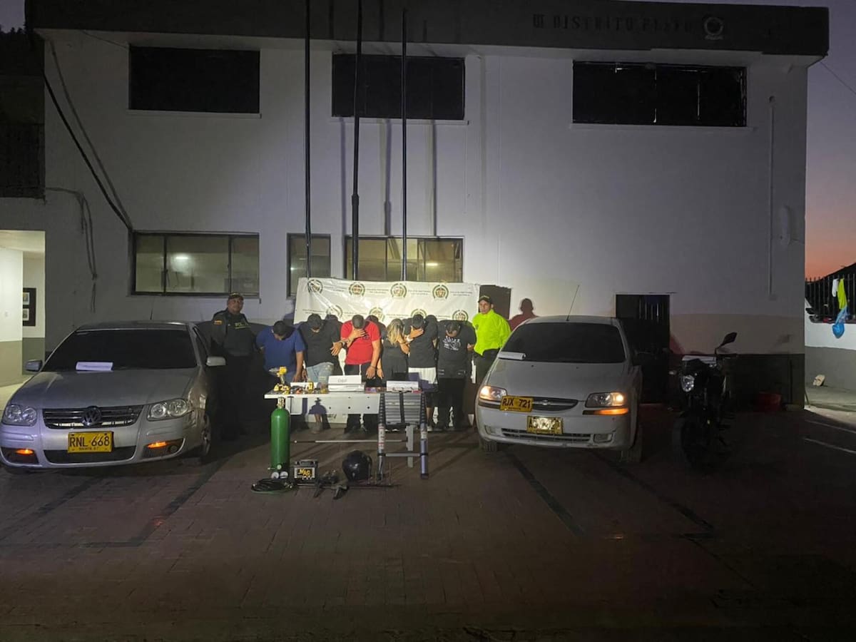 Seis presuntos delincuentes capturados al robar cerca 600 millones en Plato