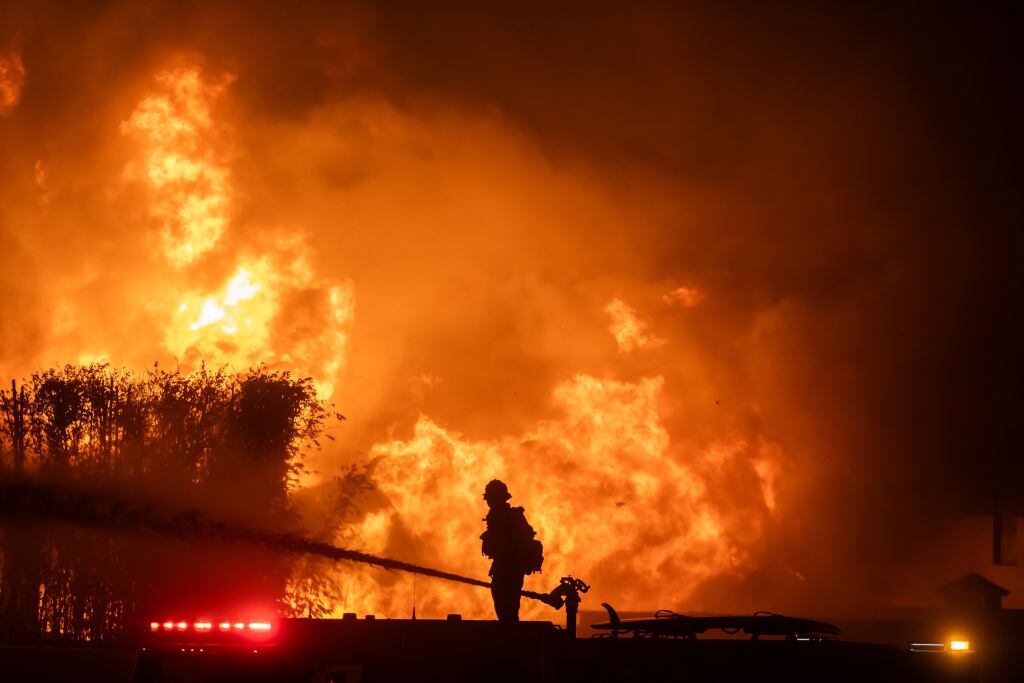 Incendios en Los Ángeles. Foto: Getty Images.