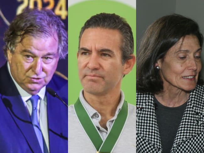 Jaime Gilinski, David Vélez y Beatrice de Santo Domingo. Fotos: Colprensa.