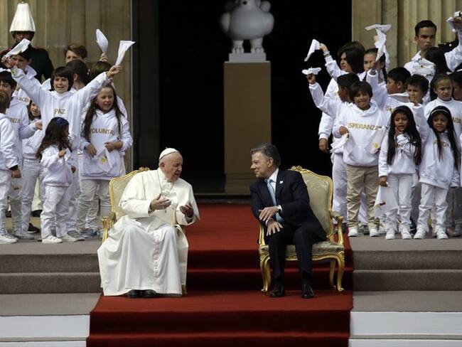 El papa Francisco recibirá el 28 de junio en el Vaticano al presidente Santos. Foto: Associated Press - AP