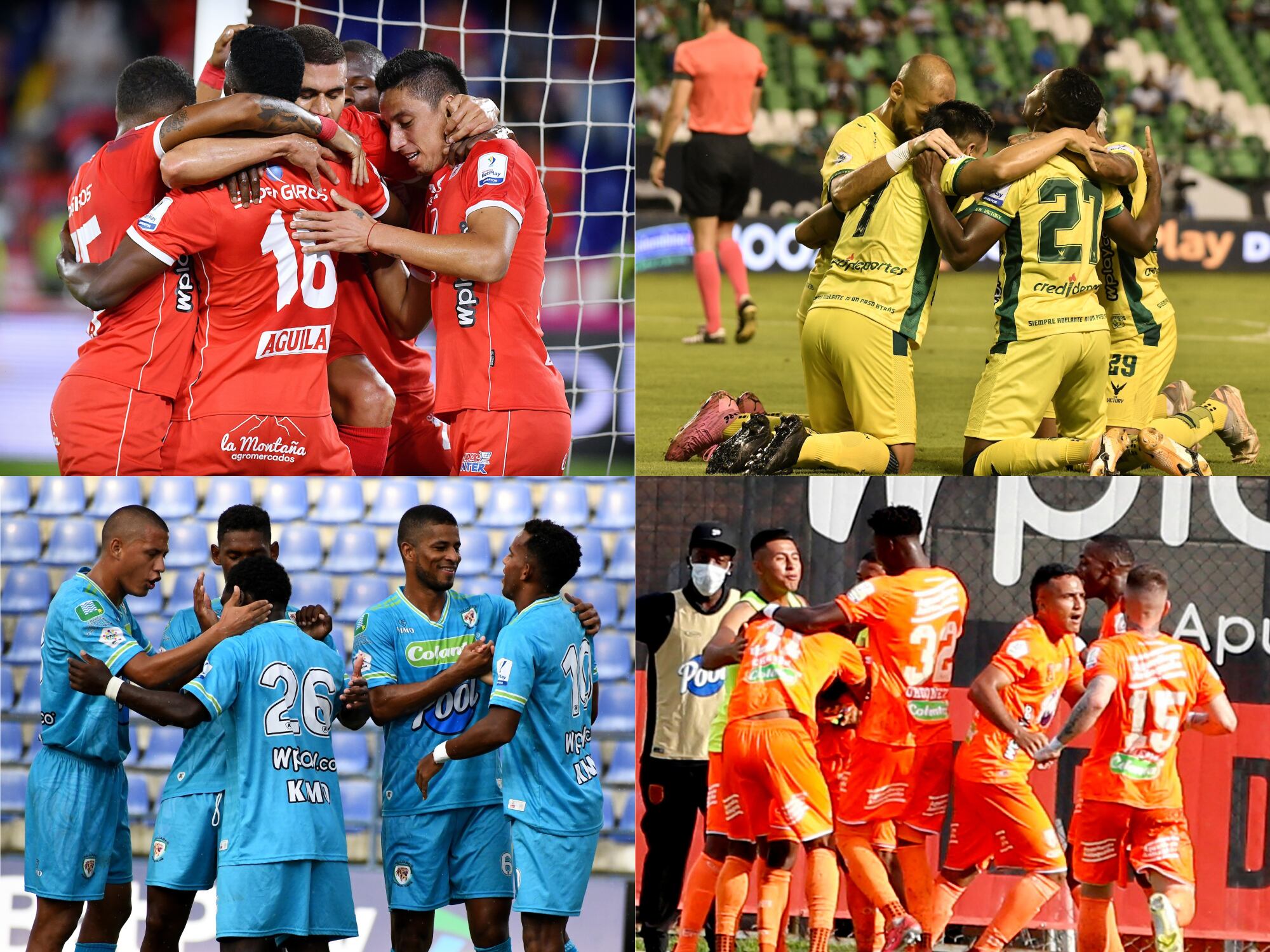 América de Cali, Bucaramanga, Jaguares y Envigado 2021-II