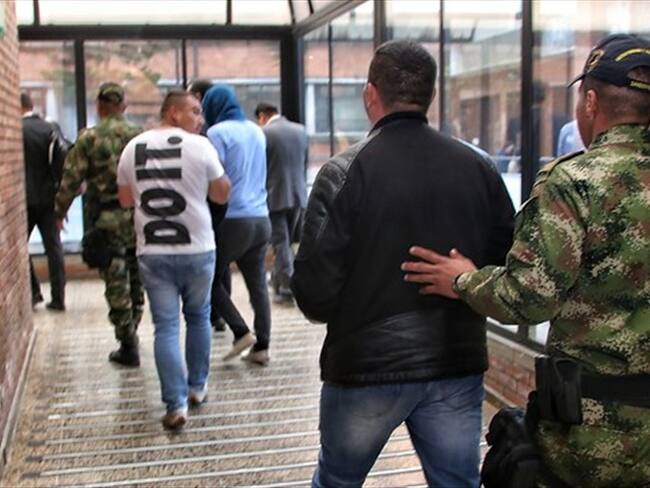 Asegurados presuntos responsables en hechos de corrupción en la Cuarta Brigada. Foto: Colprensa