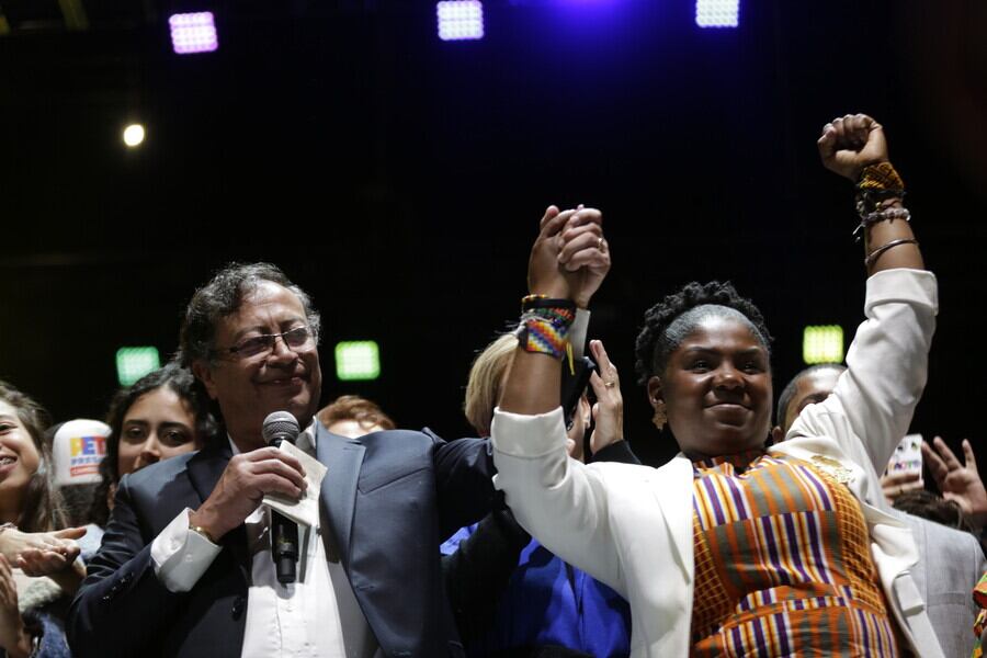 Gustavo Petro y Francia Márquez. Foto: Colprensa,