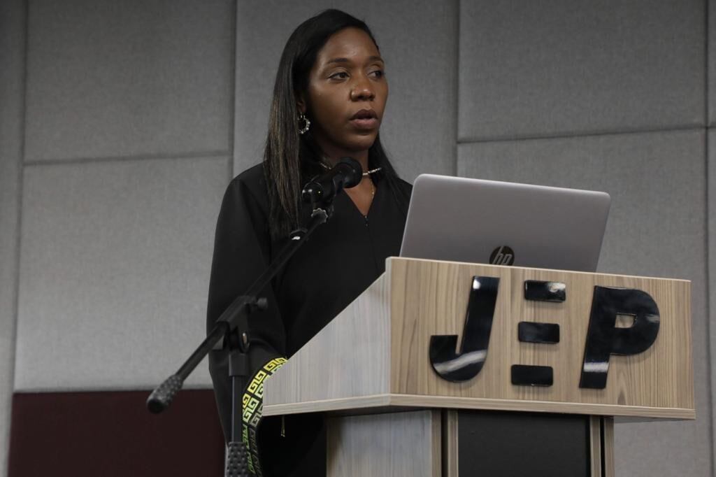 Magistrada de la JEP, Xiomara Balanta. Foto: JEP