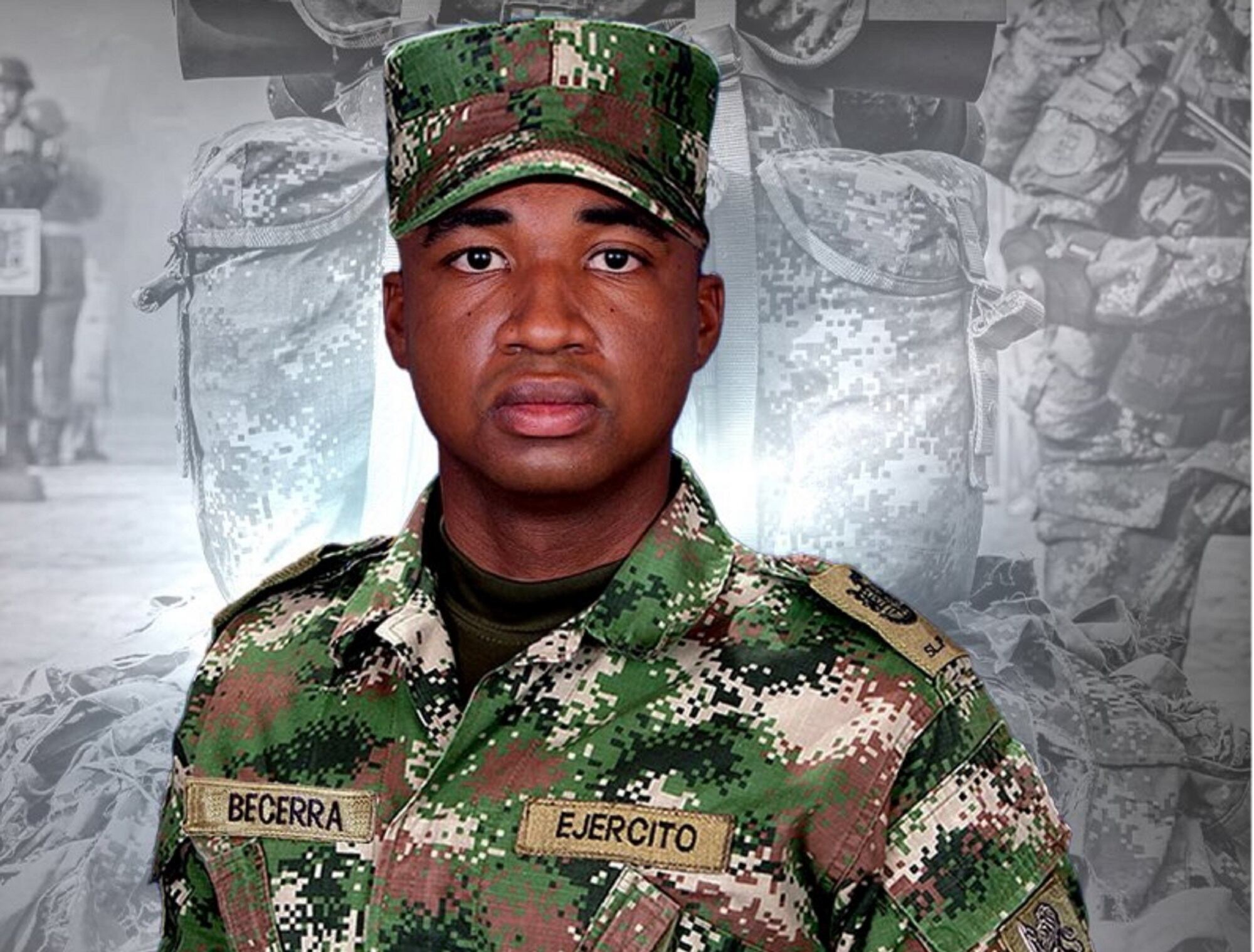Soldado profesional Daniel Becerra Velásquez, fallecido en los hechos. Foto: Cortesía Ejército Nacional.