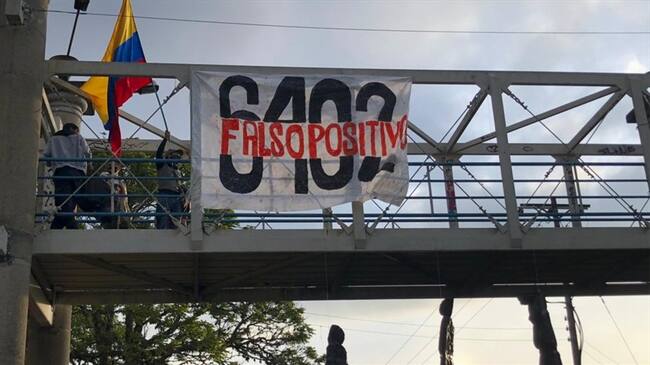 Según los autores de la iniciativa, se trata de un "performance" para recordar a las víctimas . Foto: Cortesía