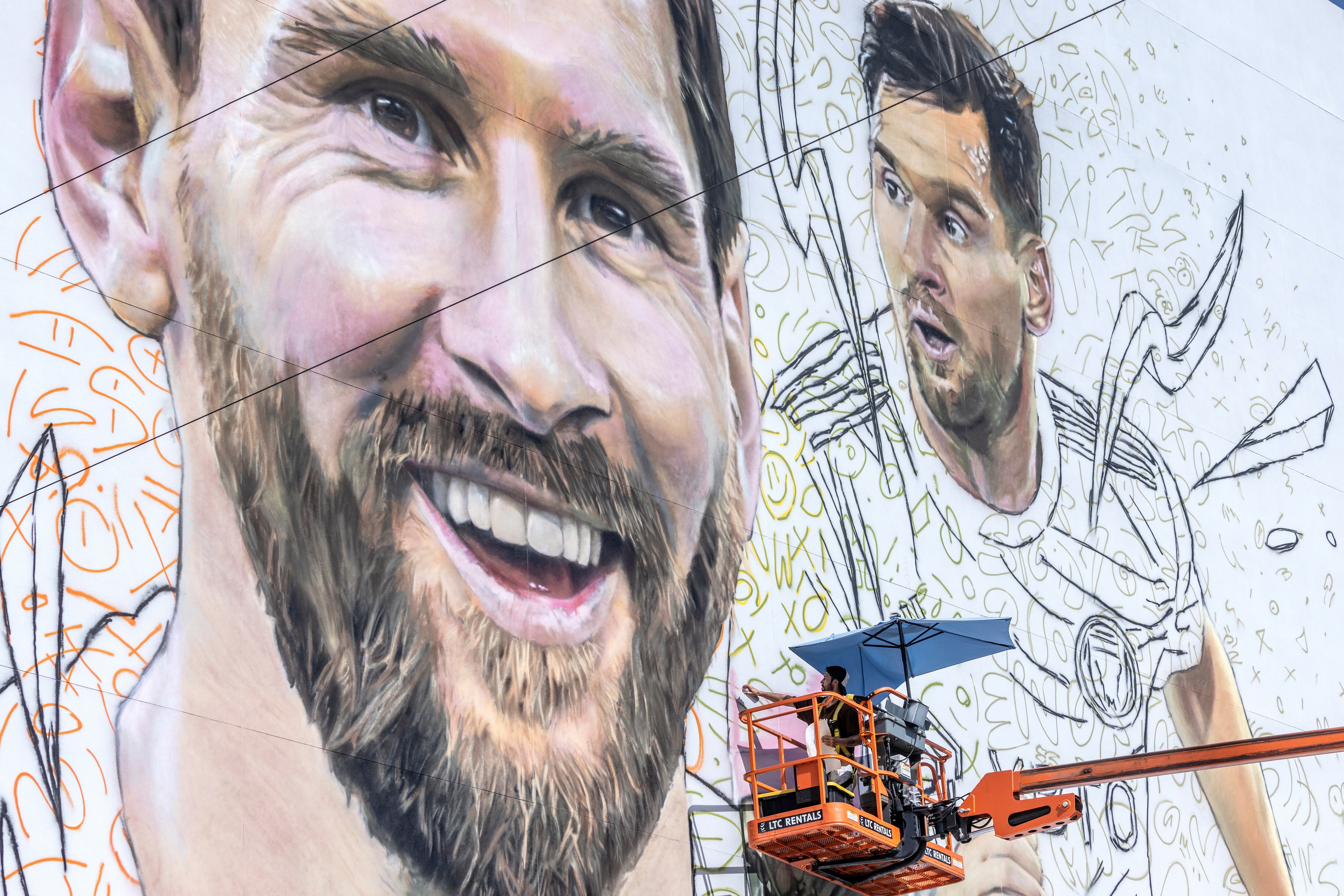 Mural de Messi | Foto: EFE