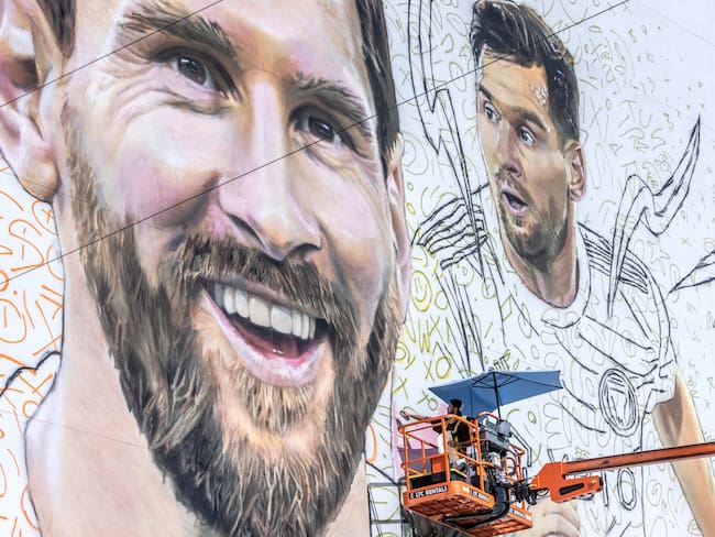 Mural de Messi | Foto: EFE