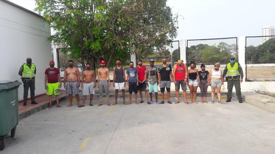 Los capturados ya fueron puestos a disposición de la Fiscalía.. Foto: Cortesía