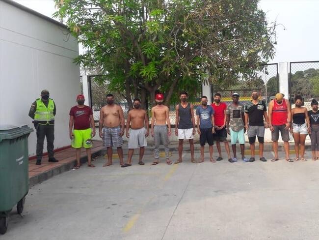 Los capturados ya fueron puestos a disposición de la Fiscalía.. Foto: Cortesía