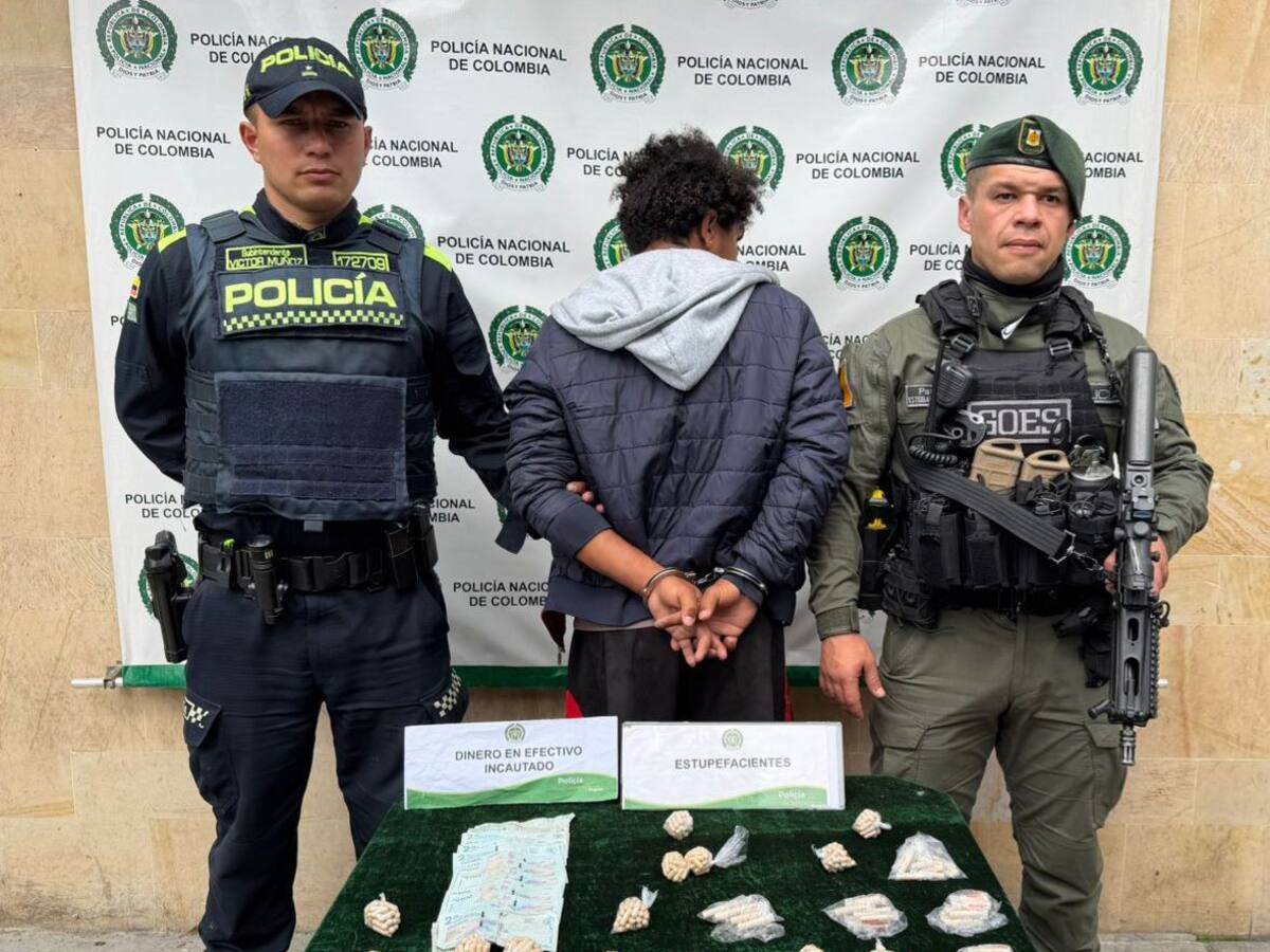 Fue capturado alias ‘Newman’, uno de los mayores vendedores de droga en San Bernardo, Bogotá
