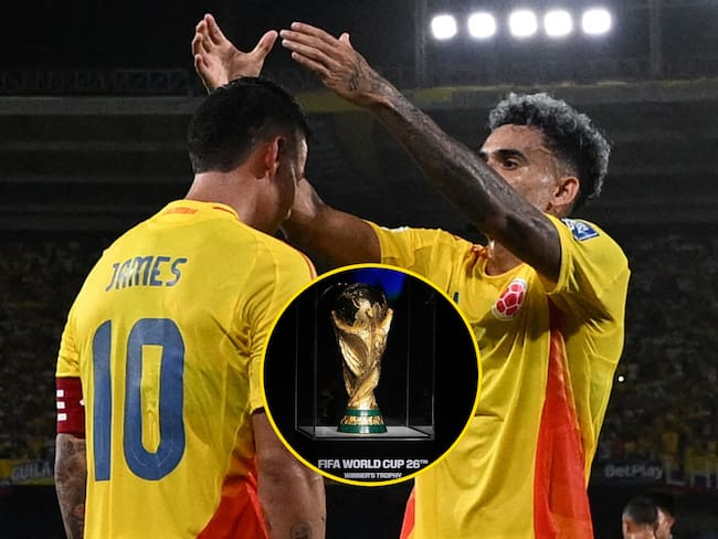 James Rodríguez, Luis Díaz y Copa del Mundo. Fotos: (Photo by LUIS ACOSTA/AFP via Getty Images) / (Photo by Grace Hie Yoon/Anadolu via Getty Images)