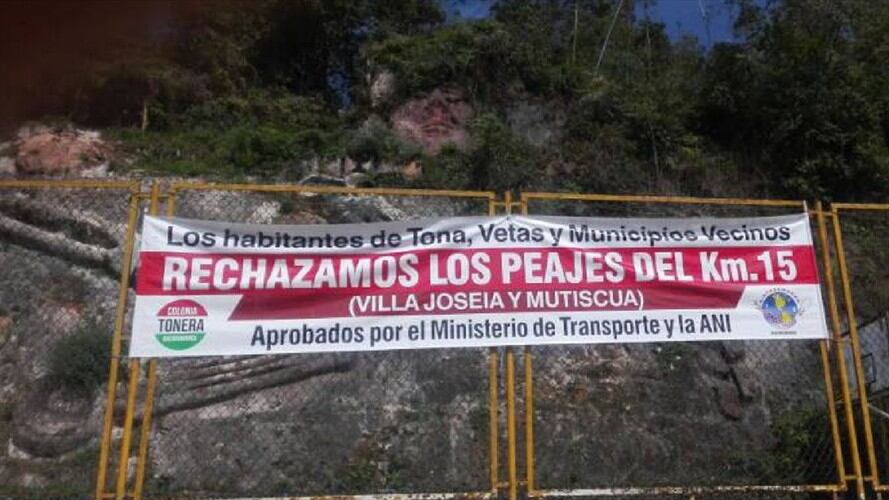 Peaje en Tona. Foto: Suministrada.