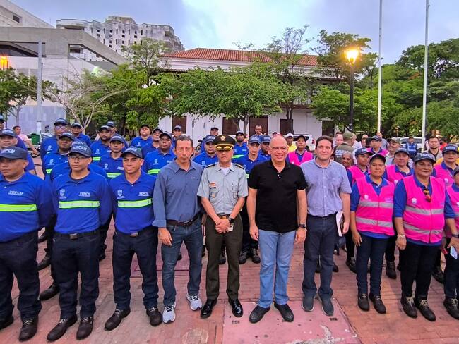 Lanzamiento en Santa Marta del programa para vigilancia del espacio público y control urbano/ Alcaldía de Santa Marta