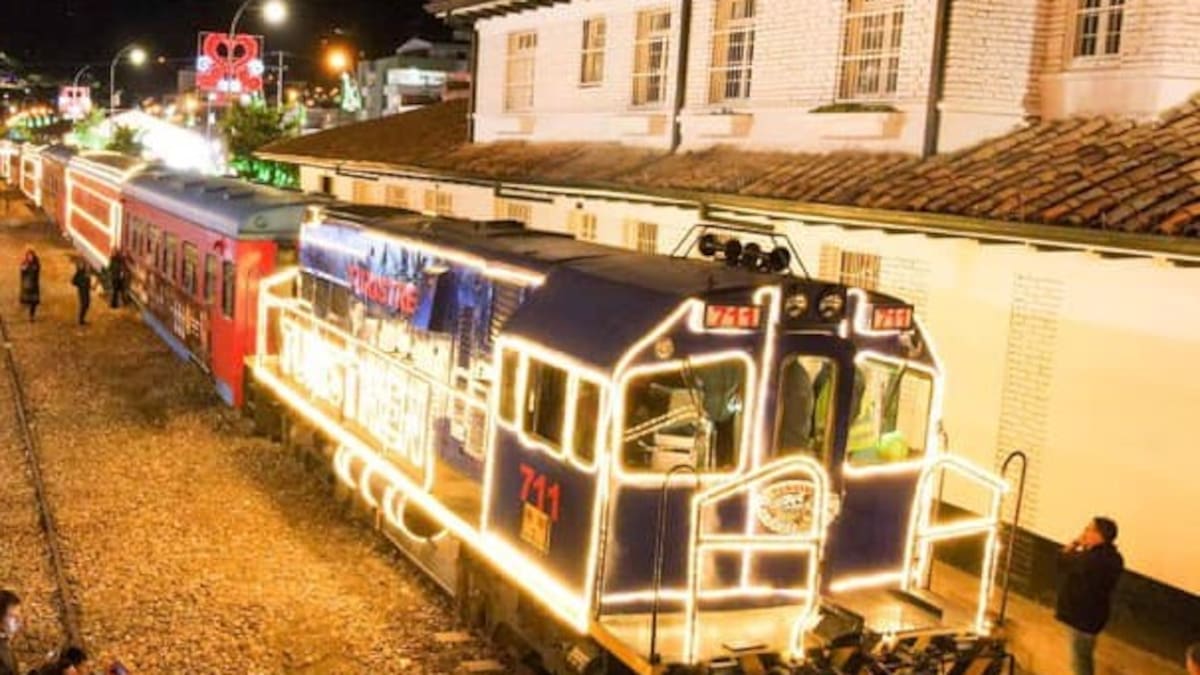 En Boyacá se disfruta de la magia de la Navidad en tren