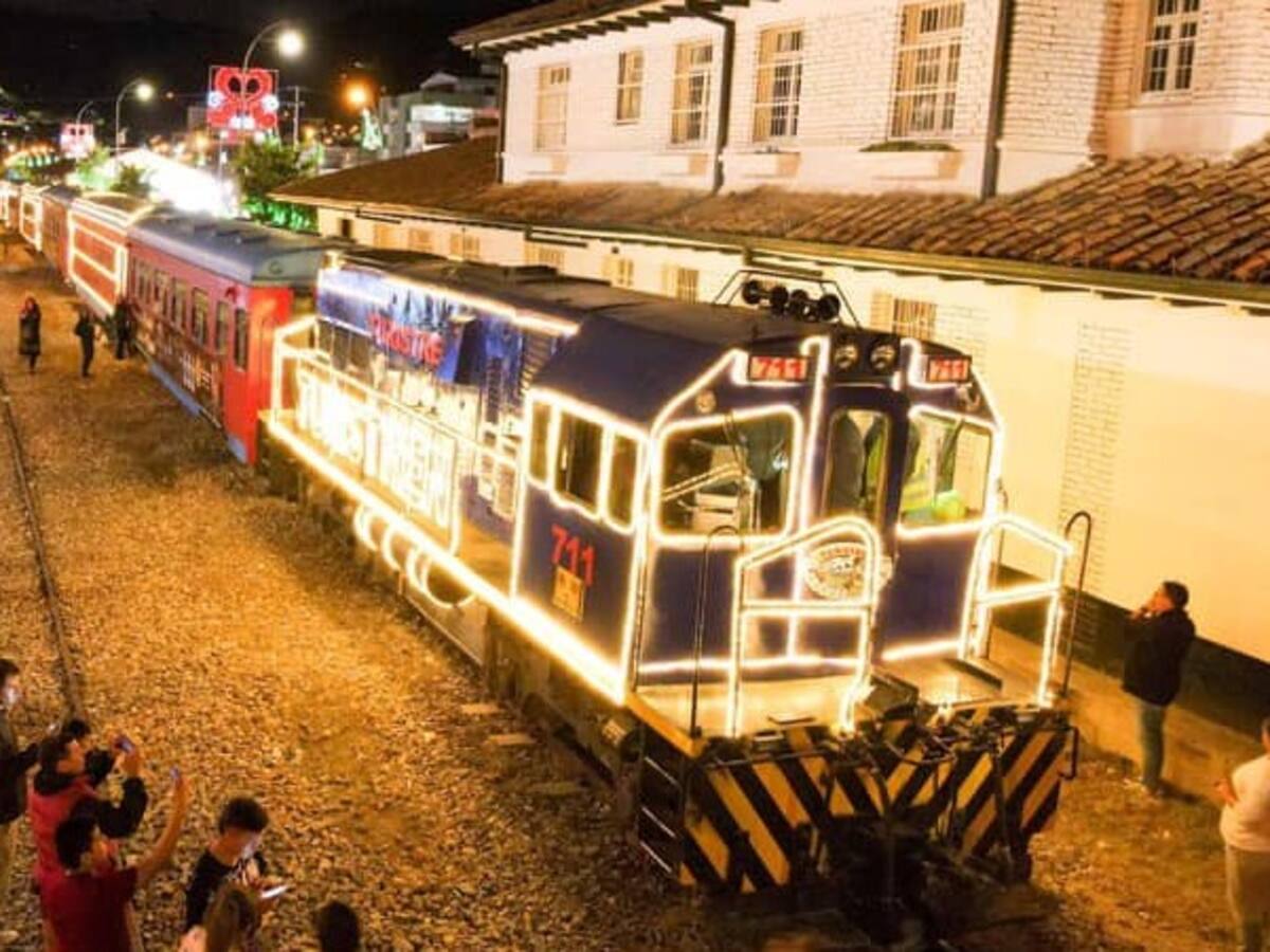 En Boyacá se disfruta de la magia de la Navidad en tren