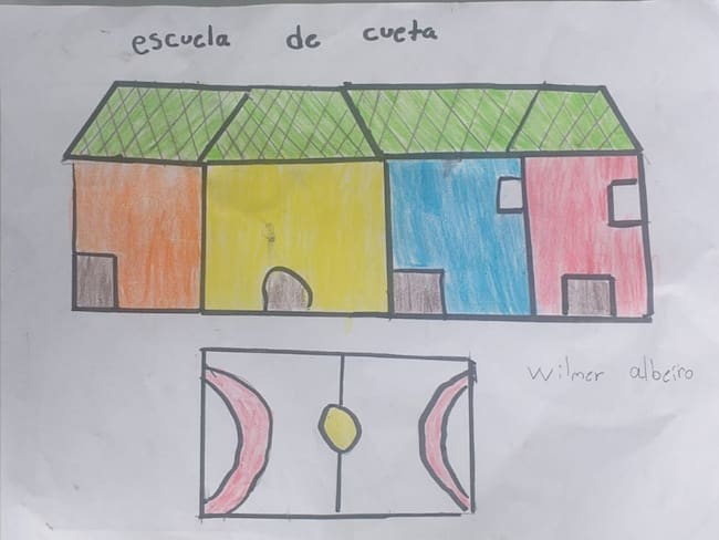 Soluciones W: niños de Labranzagrande dan color y vida a su nueva escuela