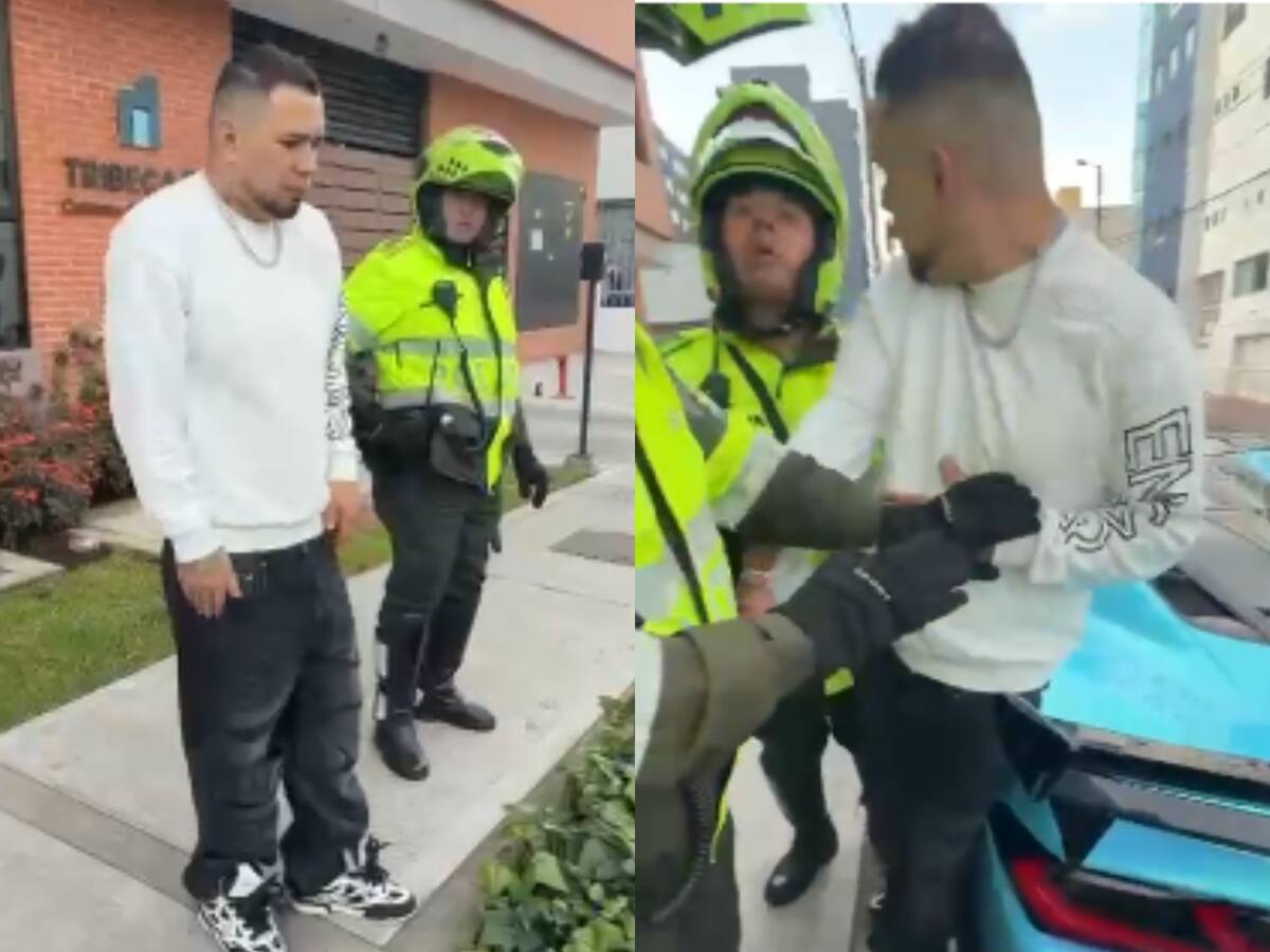 “La multa se la pago mil veces”: conductor en aparente estado de embriaguez se enfrentó a la Policía