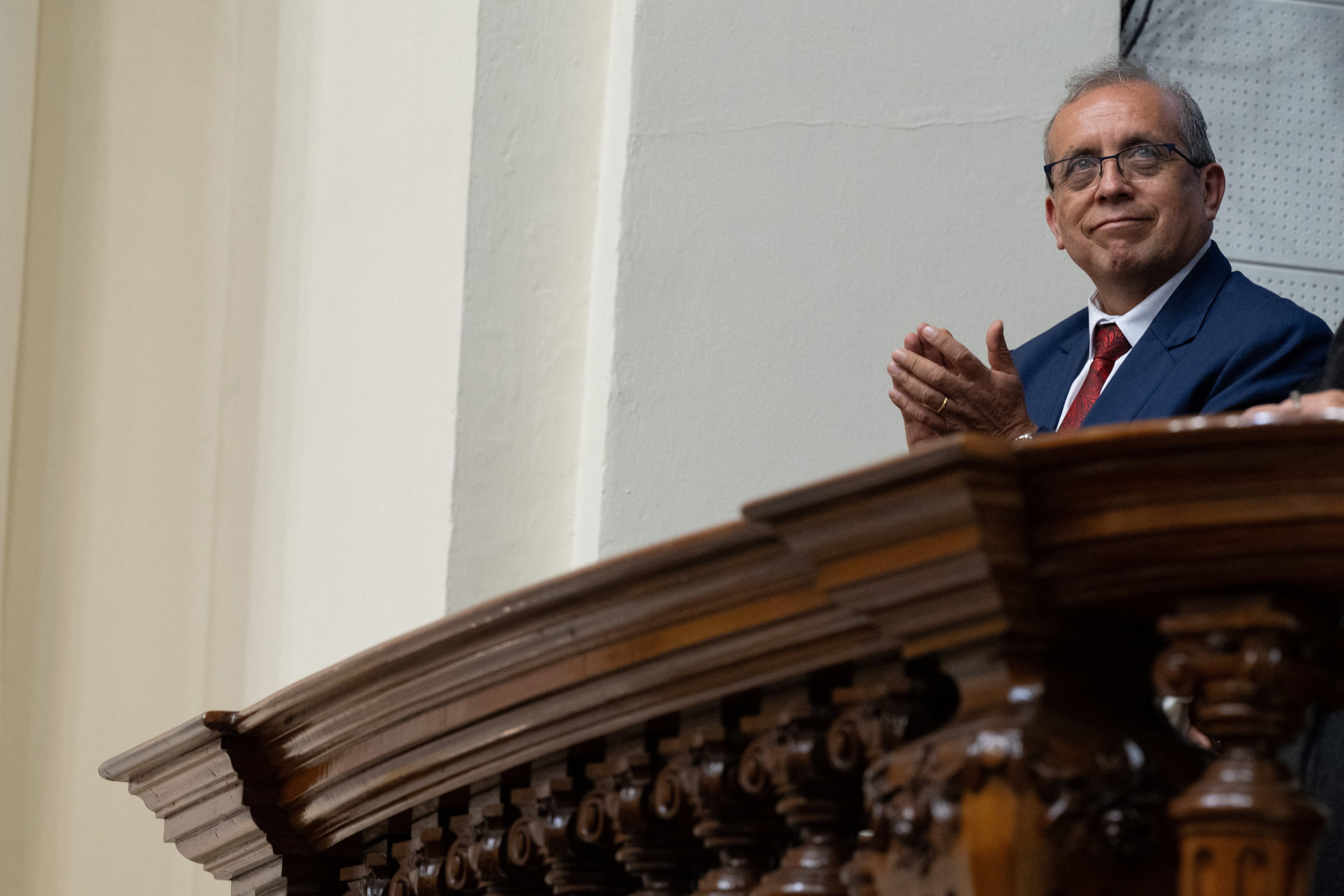 Nicanor Boluarte. foto: Cris BOURONCLE / POOL / AFP . Photo by CRIS BOURONCLE/POOL/AFP via Getty Images