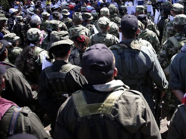Pondores, Guajira, 1 de febrero de 2017. El bloque Caribe de las FARC se movilizó hasta Pondores en la Guajira. (Colprensa - Luisa González)