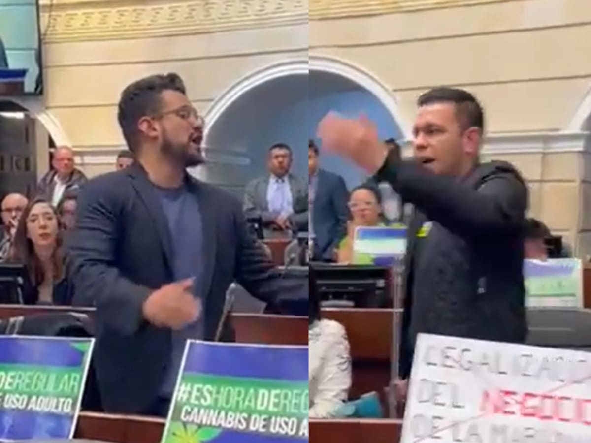 VIDEO: Agarrón entre Inti Asprilla y Jota Pe Hernández en pleno debate del cannabis