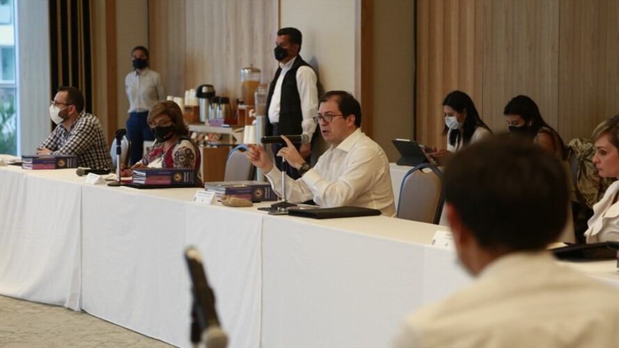 Fiscal Barbosa desde Santa Marta refiriéndose al golpe al 'Clan del Golfo'. Foto: Cortesía: Fiscalía