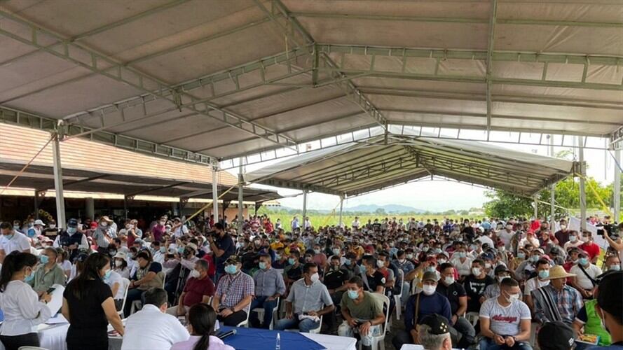 Comisión de Paz del Congreso se reunió con campesinos del Catatumbo. Foto: Cortesía