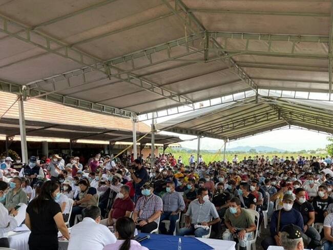 Comisión de Paz del Congreso se reunió con campesinos del Catatumbo. Foto: Cortesía
