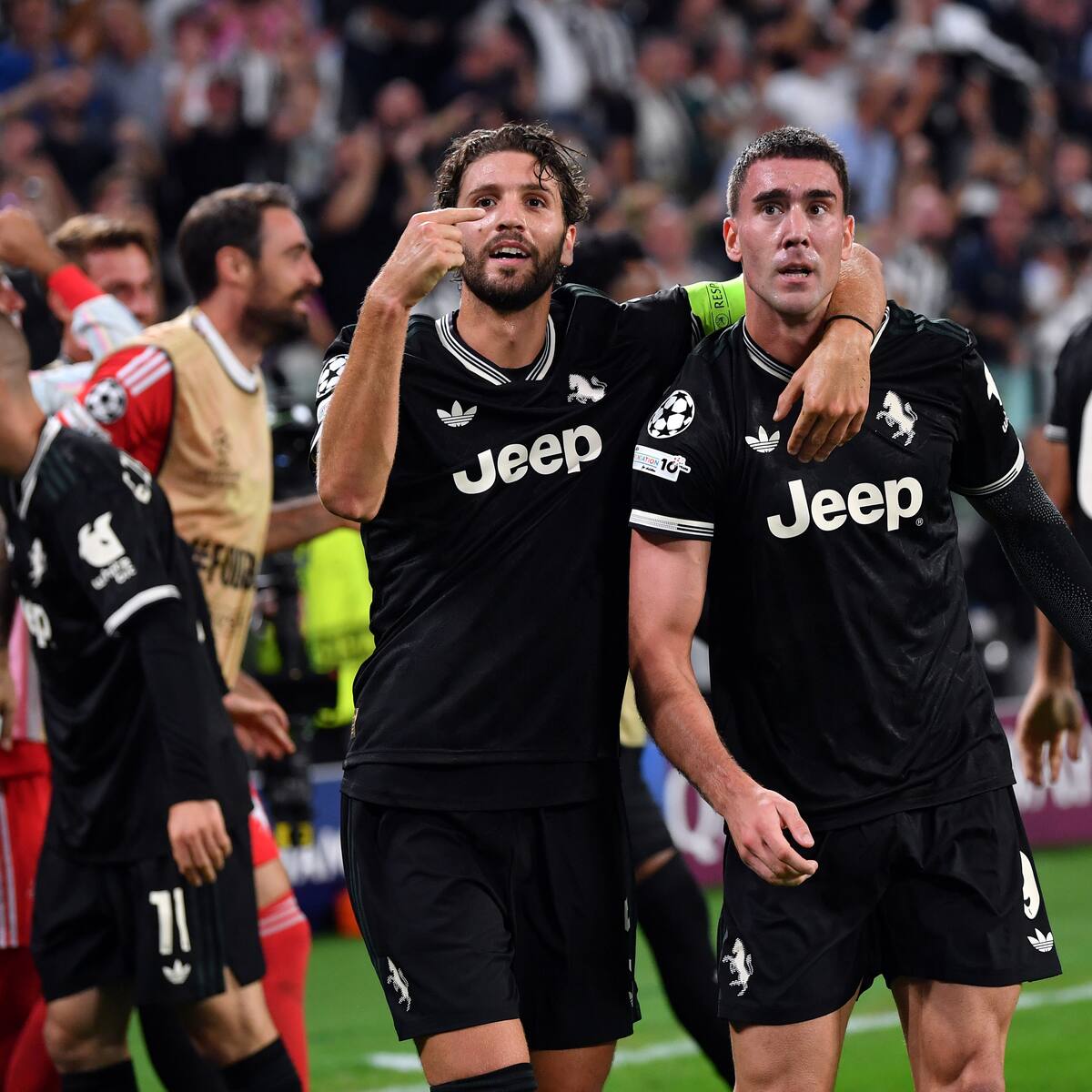 Partidazo en Champions: Juventus y Borussia Dortmund empataron 4-4 en la primera fecha