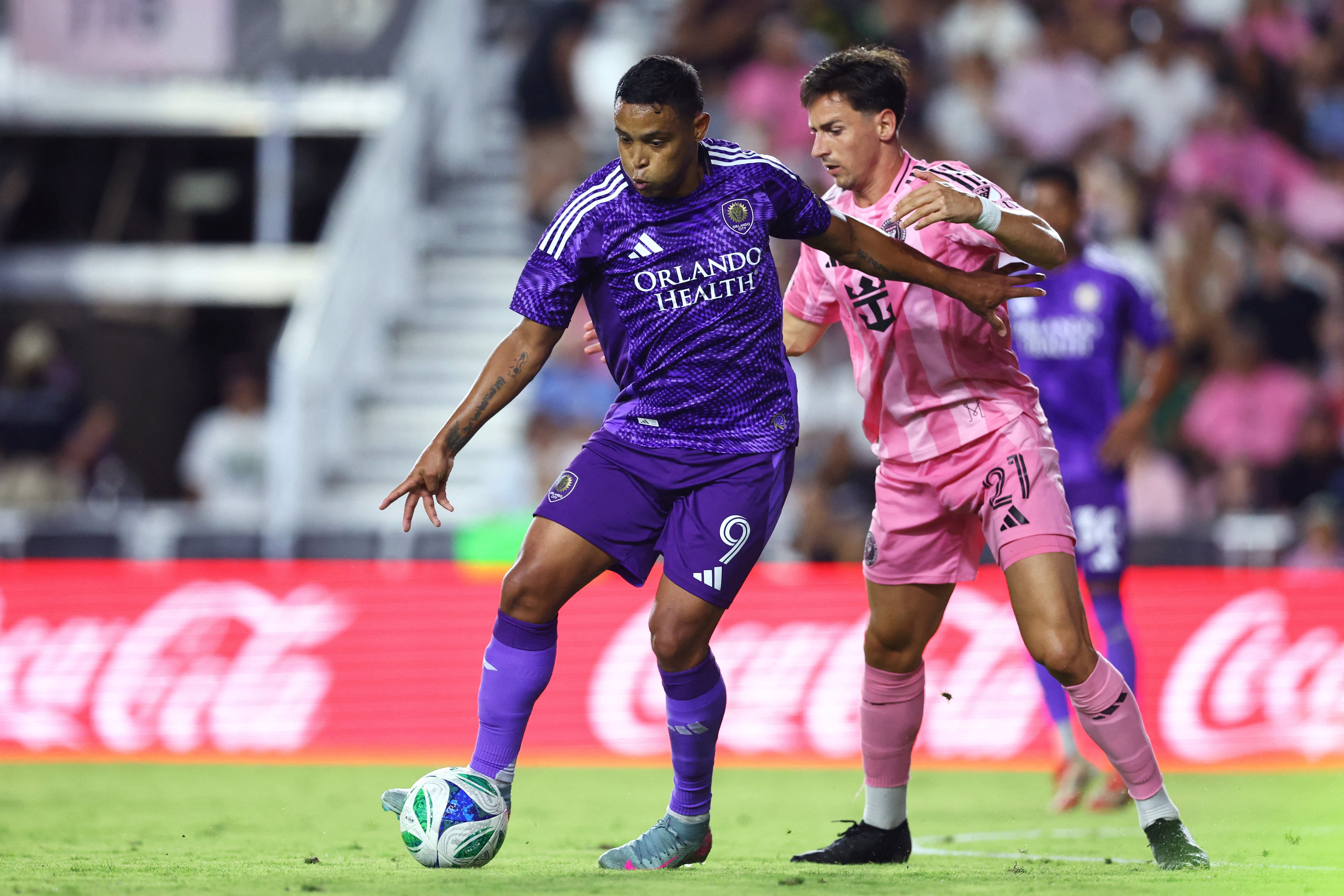 Luis Muriel marcó en la goleada del Orlando City sobre Inter Miami de Messi. Megan Briggs/Getty Images/AFP (Photo by Megan Briggs / GETTY IMAGES NORTH AMERICA / Getty Images via AFP)