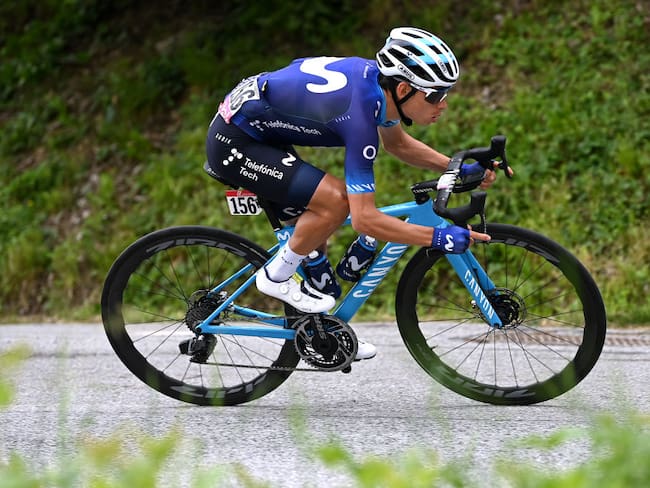 Einer Augusto Rubio, ciclista de Colombia durante el Giro de Italia 2023. Foto: Tim de Waele/Getty Images.