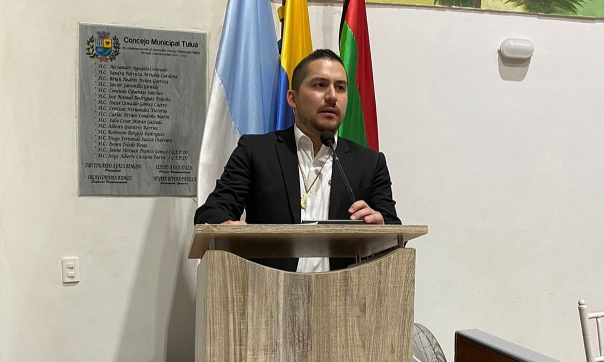 Concejal de Tuluá Javier Jaramillo. Foto: Instagram @javierjarag.