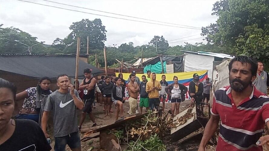 Desalojo Nuevo Girón. Foto: Suministrada.