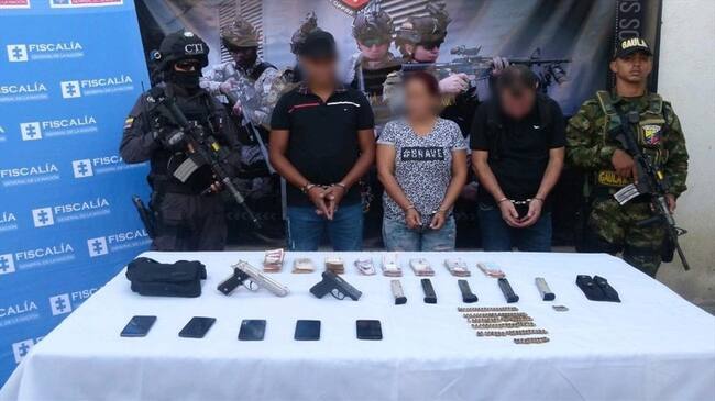 Capturan a 'Natalia', hija de Hernán Giraldo Serna y cabecilla de Los Pachenca. Foto: Cortesía Gaula