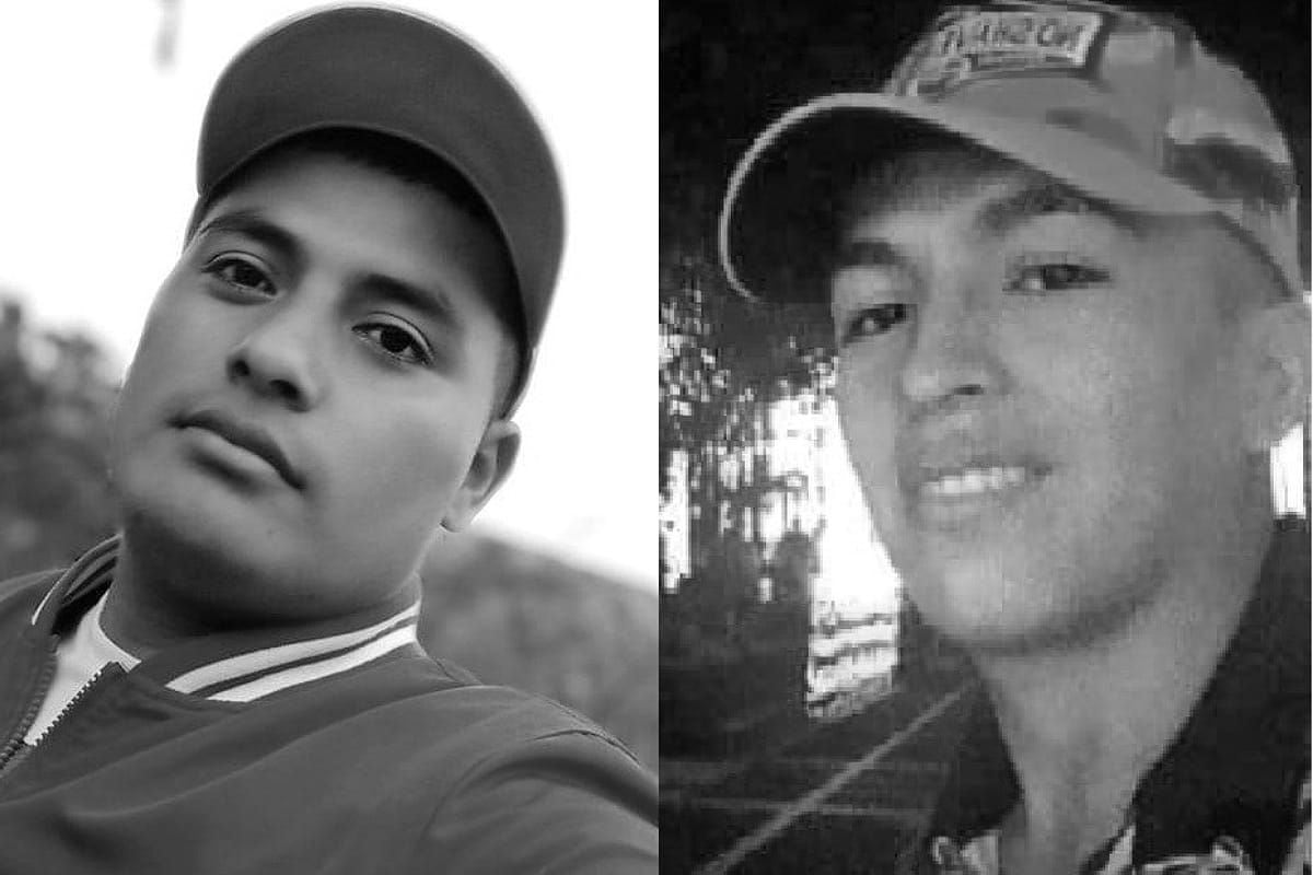 Las víctimas fueron identificados como los hermanos  Uver Antonio y David Eduardo Bolaños Salazar. Crédito: Rred de Apoyo Cauca. 