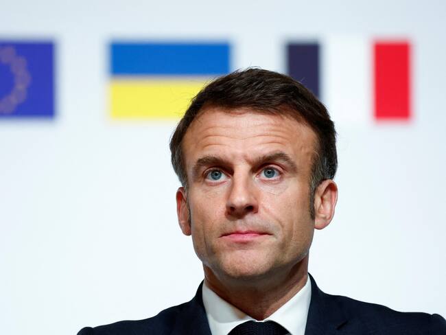 Presidente de Francia Emmanuel Macron. (Francia, Ucrania) EFE/EPA/GONZALO FUENTES / POOL MAXPPP OUT