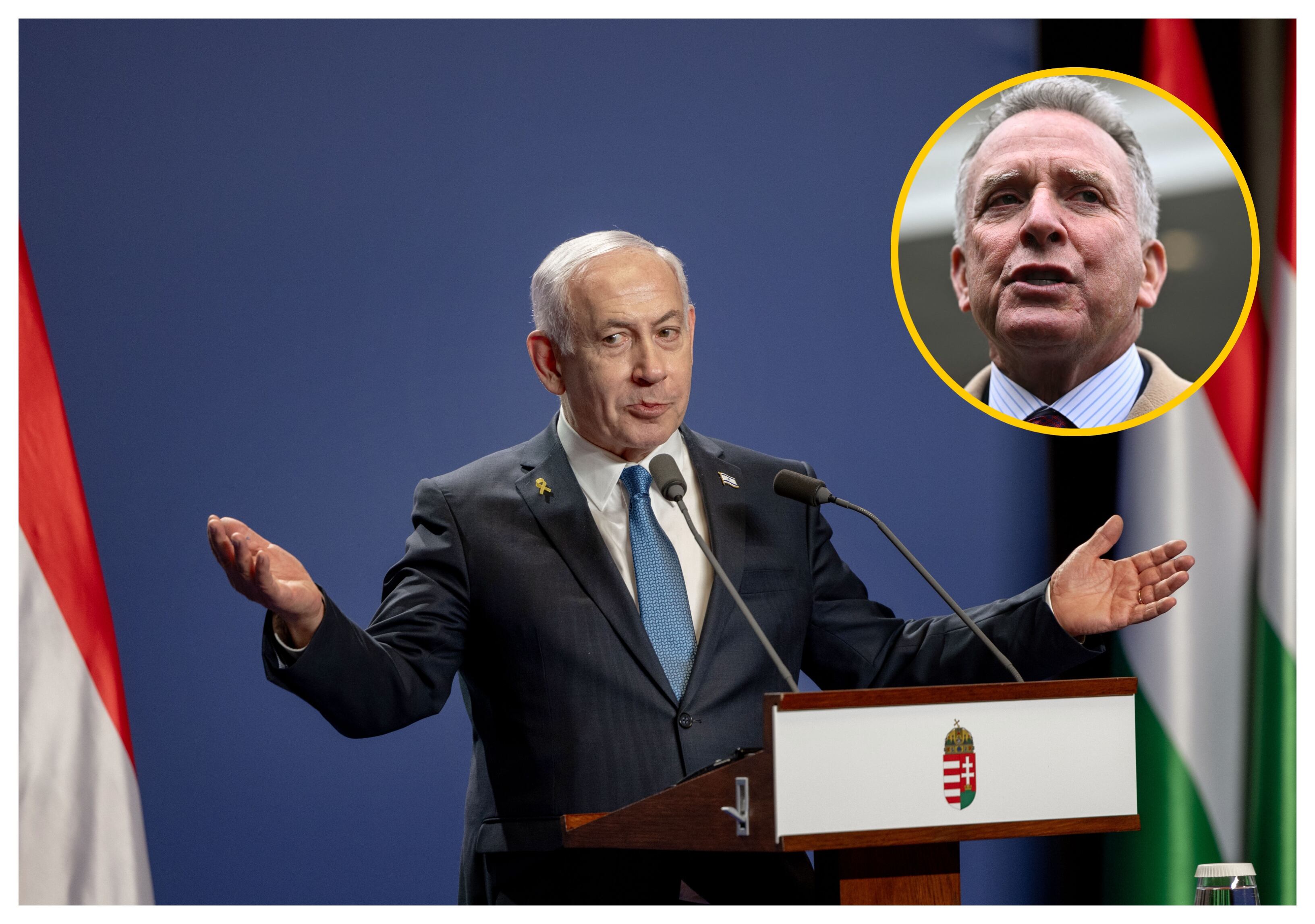  Benjamín Netanyahu y Steve Witkoff. Foto: Janos Kummer/Getty Images