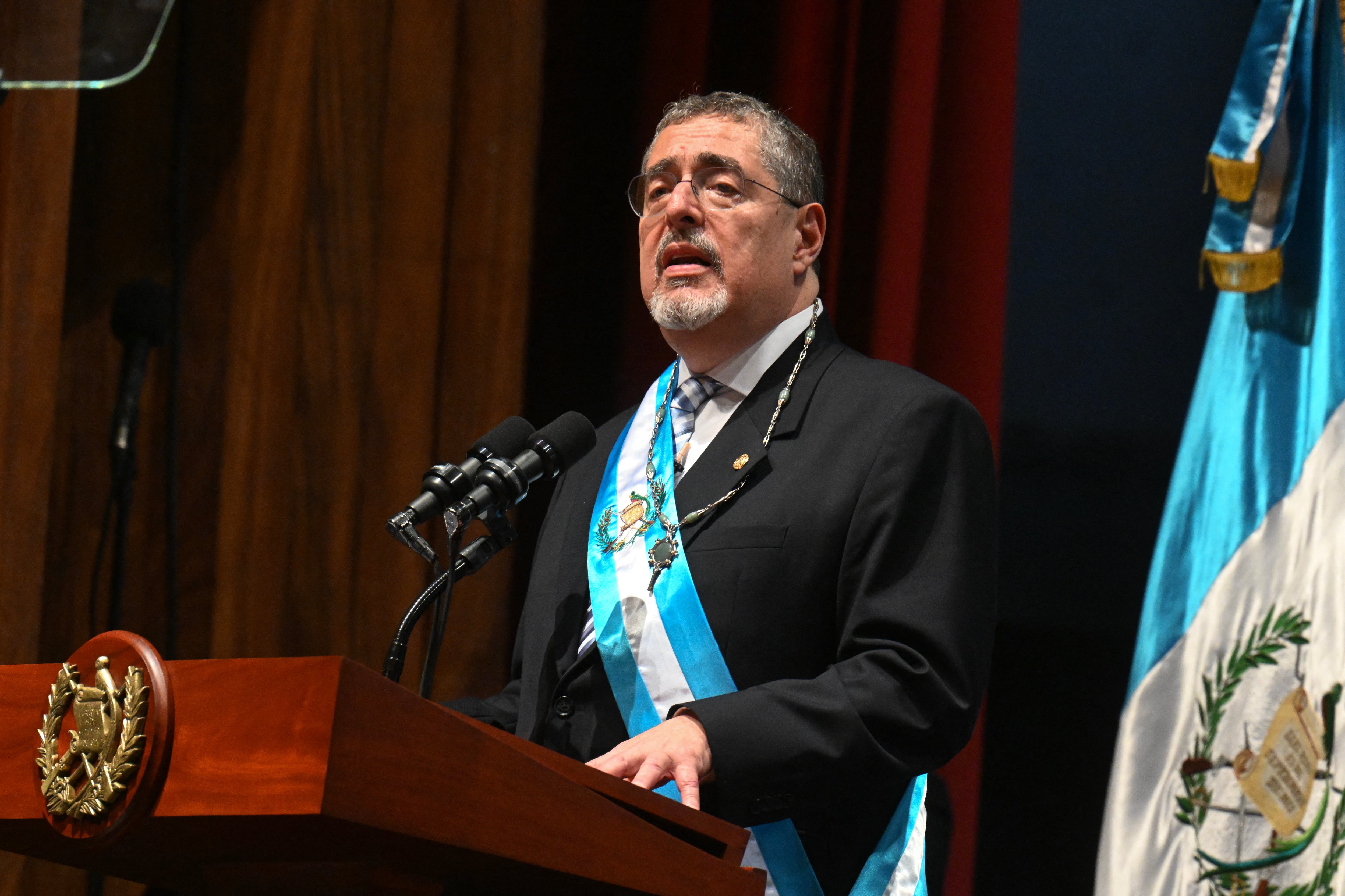 Presidente de Guatemala, Bernardo Arévalo. (Photo by JOHAN ORDONEZ / AFP) (Photo by JOHAN ORDONEZ/AFP via Getty Images)
