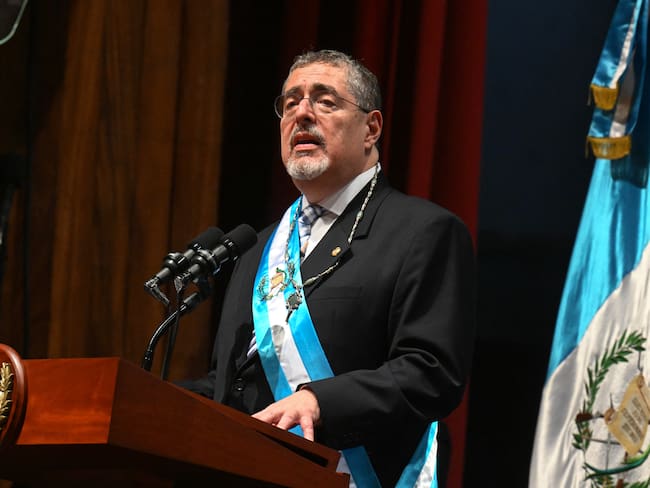 Presidente de Guatemala, Bernardo Arévalo. (Photo by JOHAN ORDONEZ / AFP) (Photo by JOHAN ORDONEZ/AFP via Getty Images)