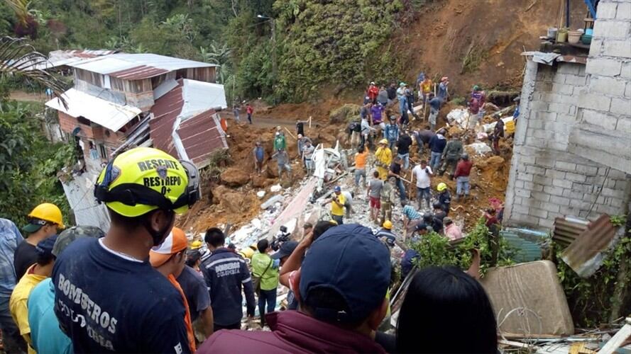 Tragedia en Marquetalia. Foto: Cortesía gobernación de Caldas