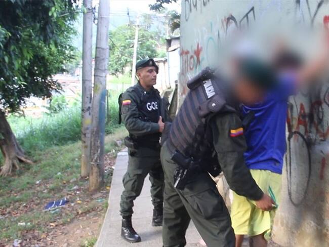 Durante las últimas 72 horas, la Policía Metropolitana de Bucaramanga capturó a 62 delincuentes por la comisión de diferentes delitos. Foto: Policía Nacional
