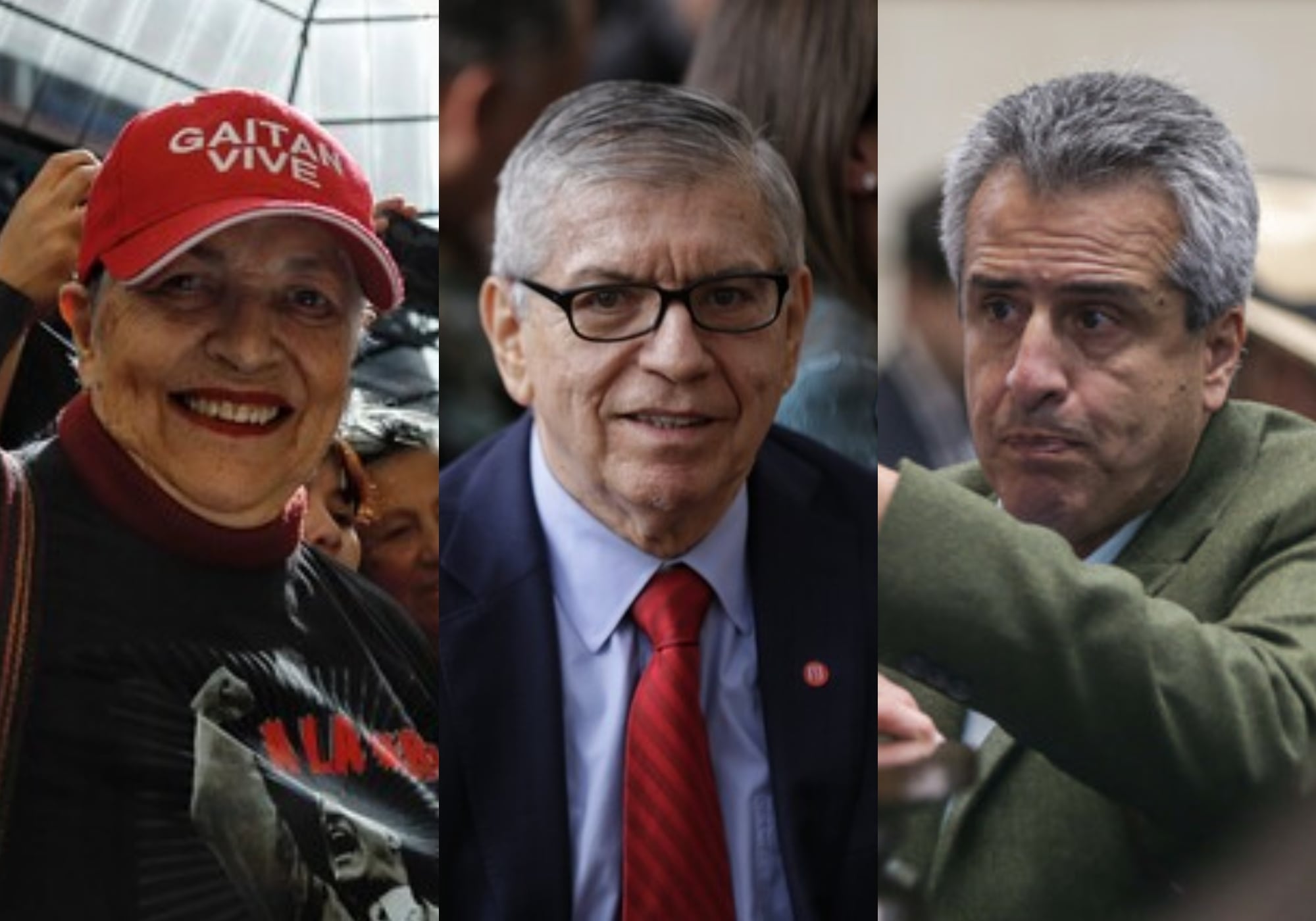 Gloria Chacón, César Gaviria y Luis Fernándo Velasco. Foto: (Colprensa - Camila Diaz) / (Colprensa - Camila Díaz)  / (Colprensa - Catalina Olaya)