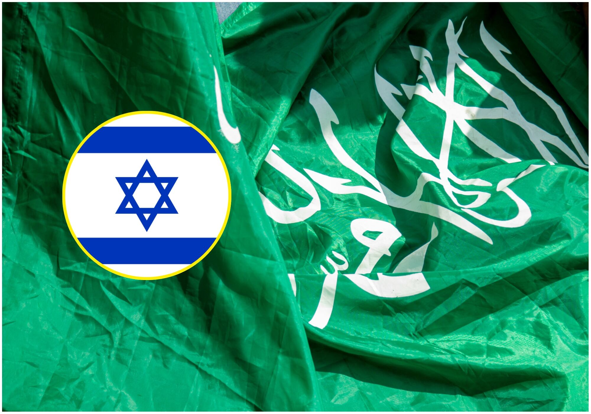 Hamás e Israel. Fotos: Getty Images.