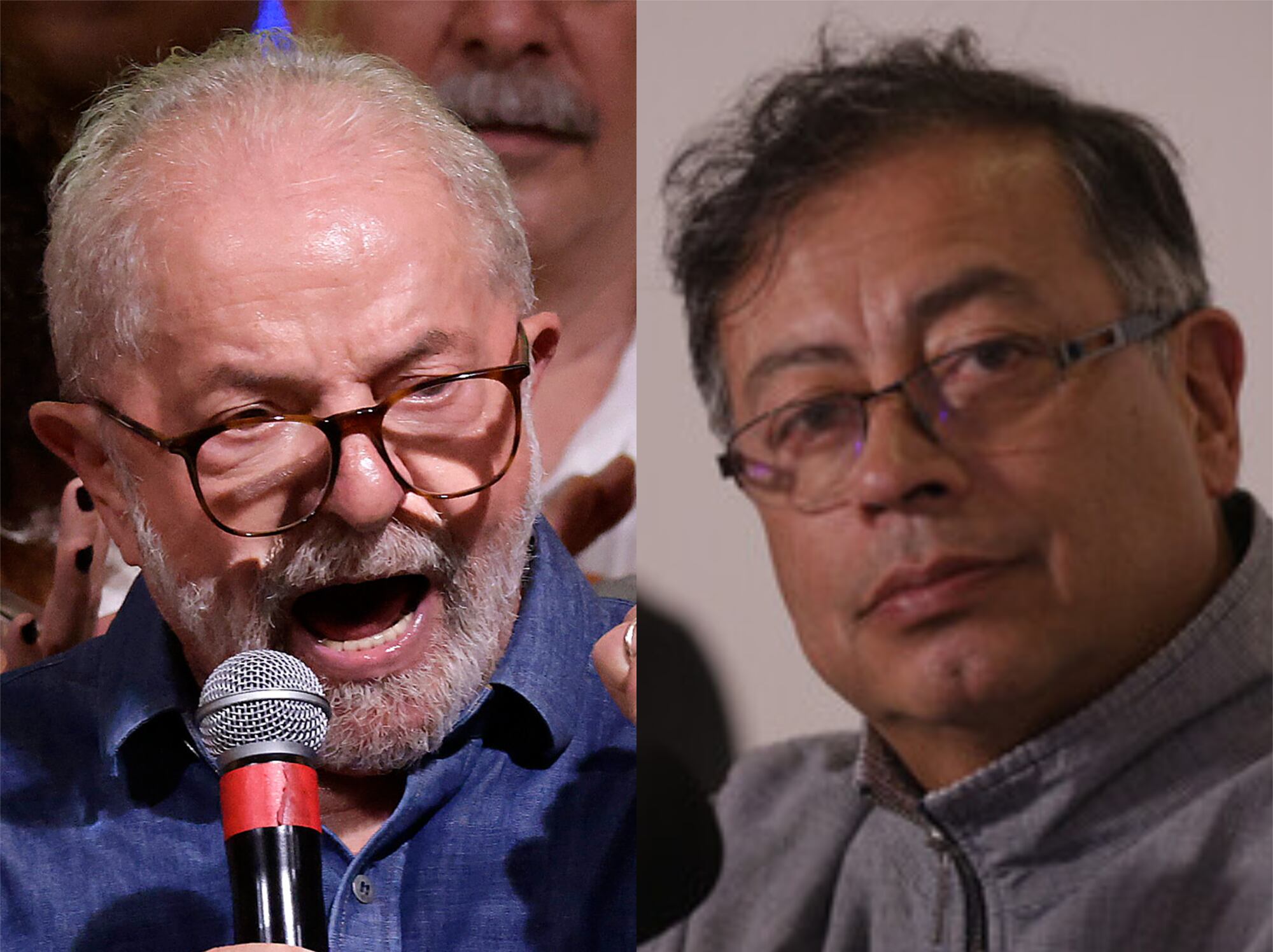 Lula da Silva y Gustavo Petro. Foto: Alexandre Schneider/Getty Images - Colprensa - Álvaro Tavera