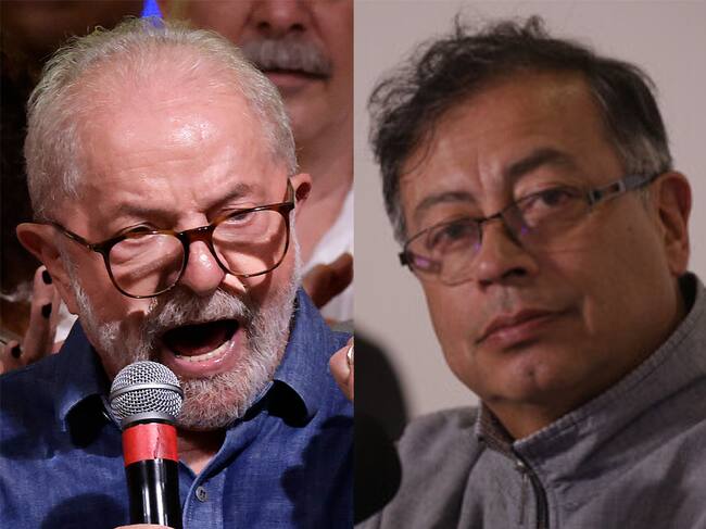 Lula da Silva y Gustavo Petro. Foto: Alexandre Schneider/Getty Images - Colprensa - Álvaro Tavera