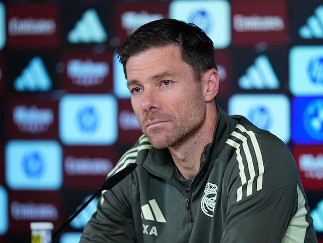 Xabi Alonso durante una rueda de prensa en Valdebebas, el 16 de diciembre de 2025. FOTO: Dennis Agyeman/Europa Press vía Getty Images