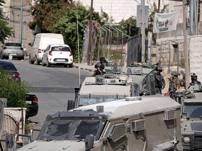 Tropas de Israel en Ramallah. (Photo by Issam Rimawi/Anadolu via Getty Images)
