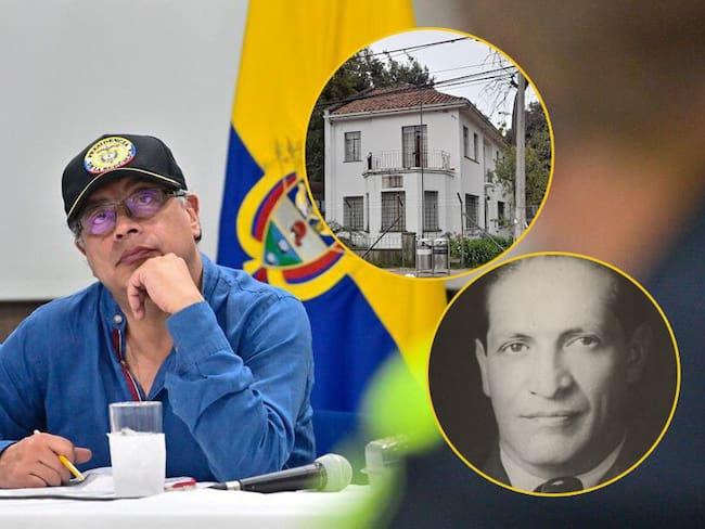 Presidente Gustavo Petro, Casa Gaitán y Jorge Eliécer Gaitán. Fotos: Colprensa.