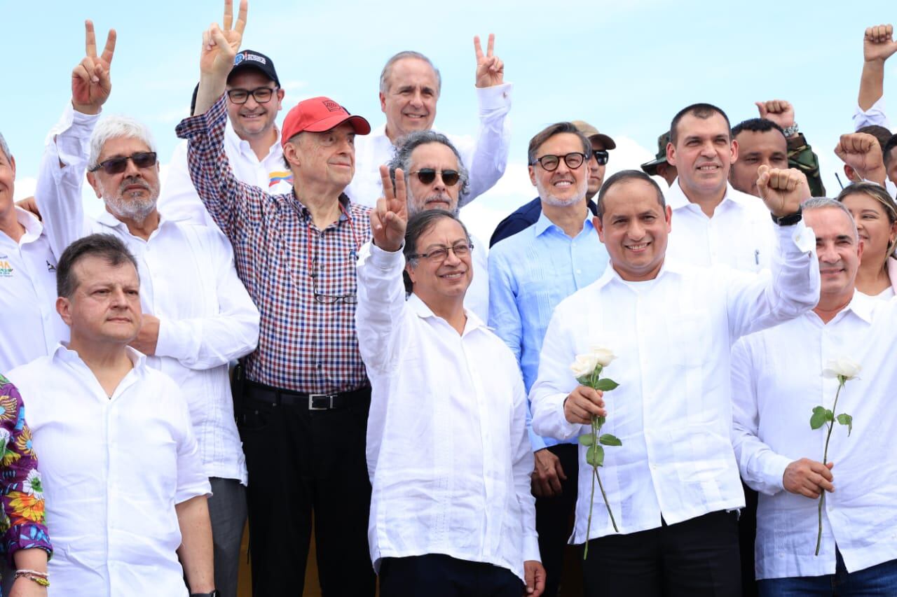 Reapertura de la frontera entre Colombia y Venezuela. Foto: Cortesía Presidencia de Colombia.