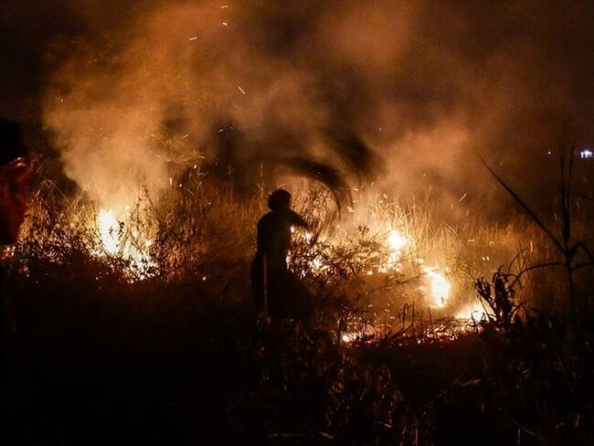 El incendio ocurrió en un internado de una escuela musulmana ubicada en un suburbio en las afueras de Monrovia.. Foto: Getty Images